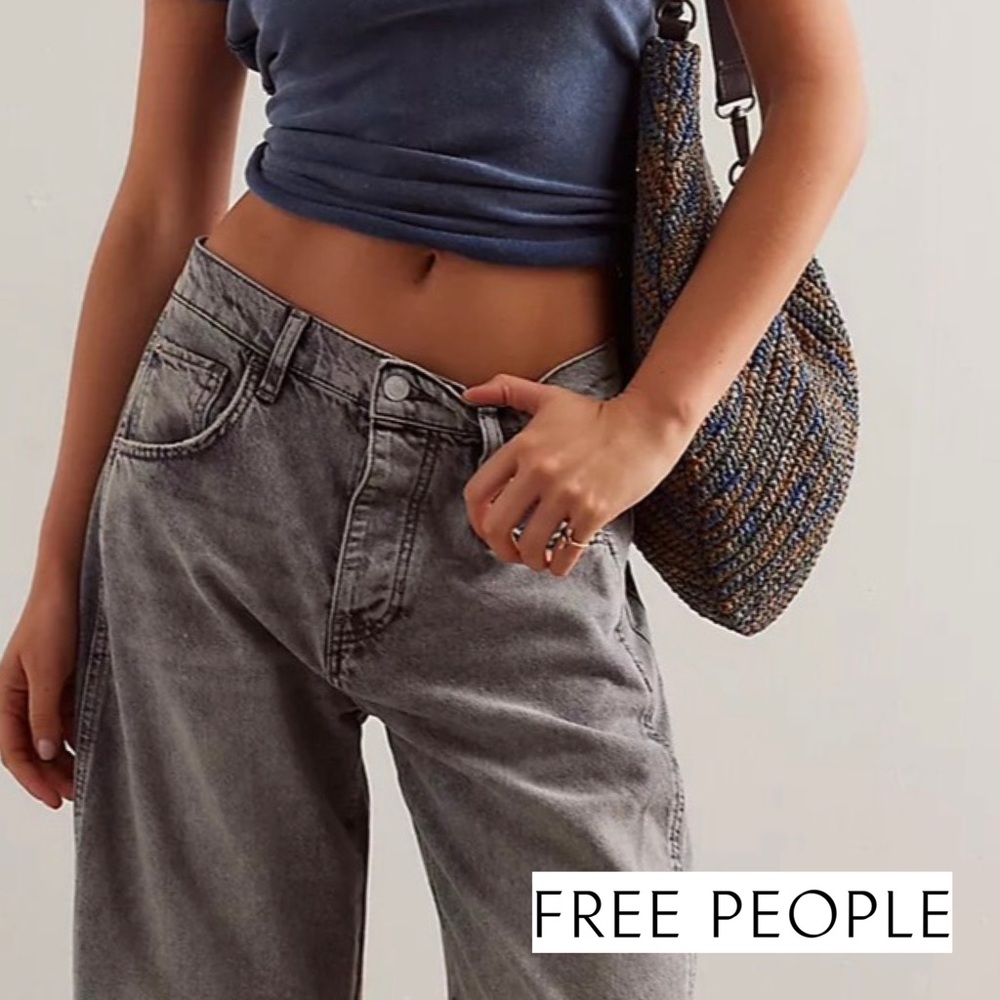 Free People, Good Luck Jeans, Dark Grey, Top Rated Style! NEW WITH TAGS! - Picture 4 of 12